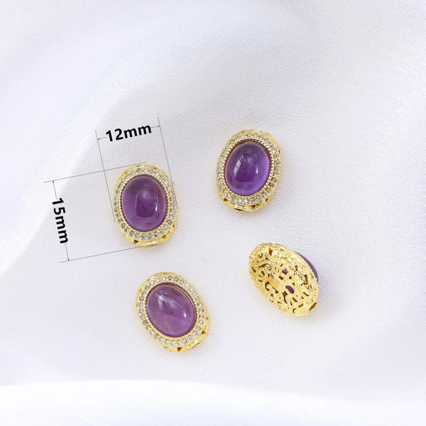 Gold Amethyst Beads-ToShay.org