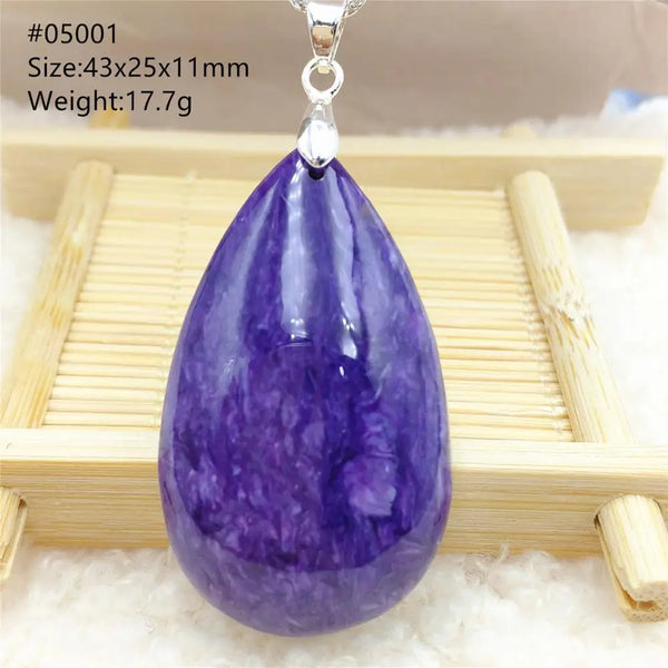 Purple Charoite Pendant-ToShay.org