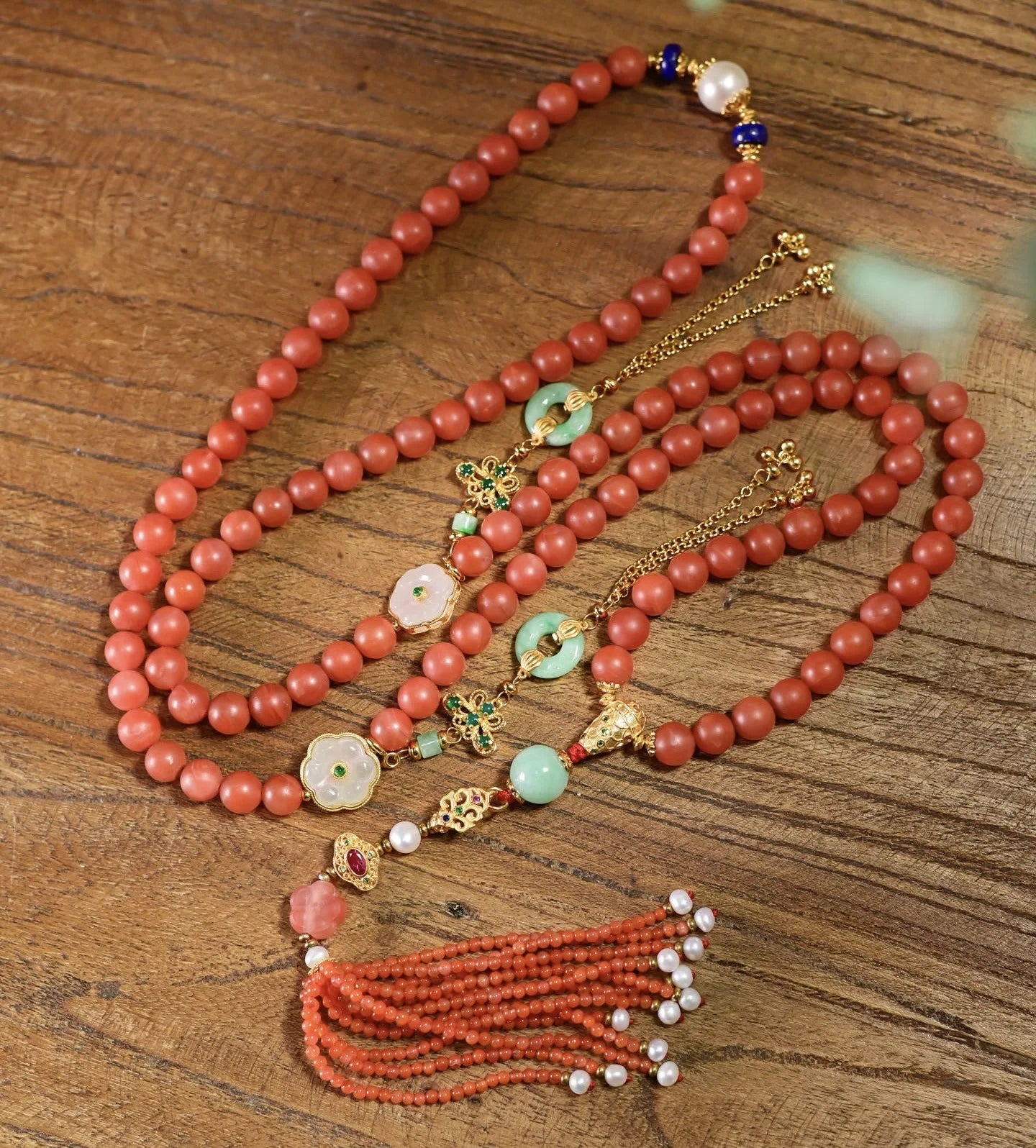Red Agate Bead Mala-ToShay.org