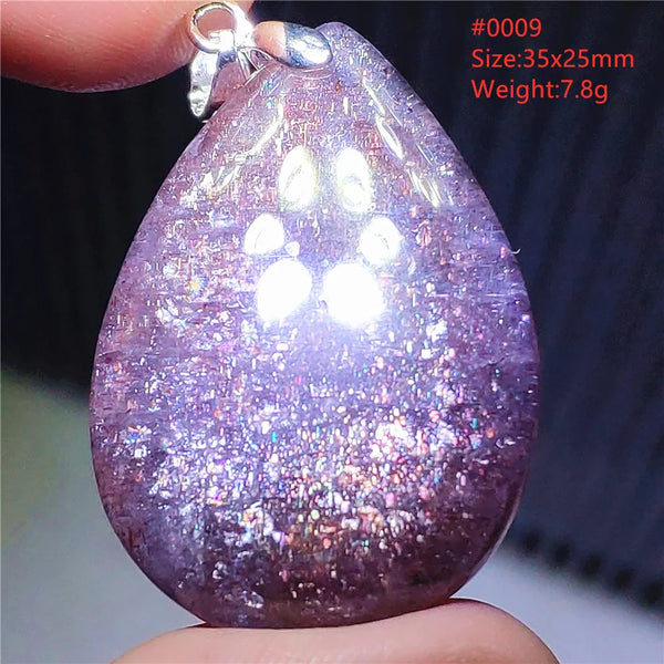 Blue Blood Red Lolite Pendant-ToShay.org