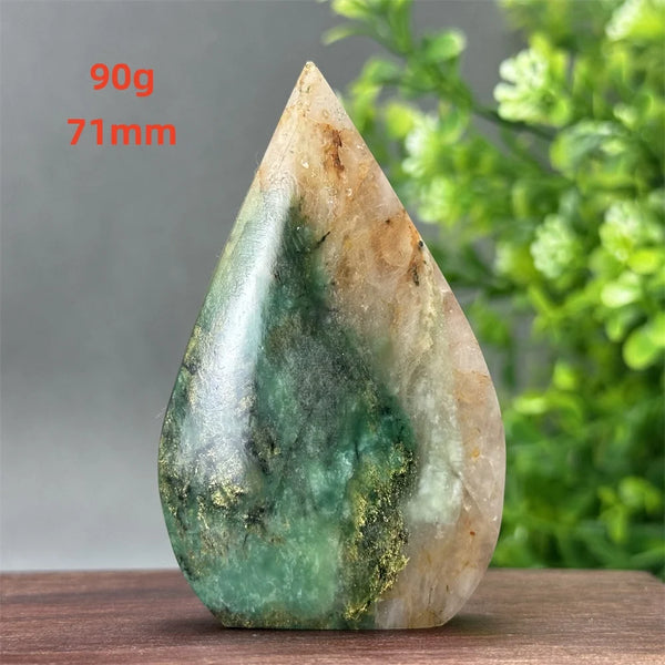 Green Emerald Agate Torch-ToShay.org