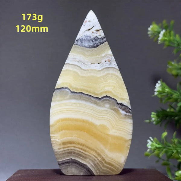 Grey Striped Agate Torch-ToShay.org