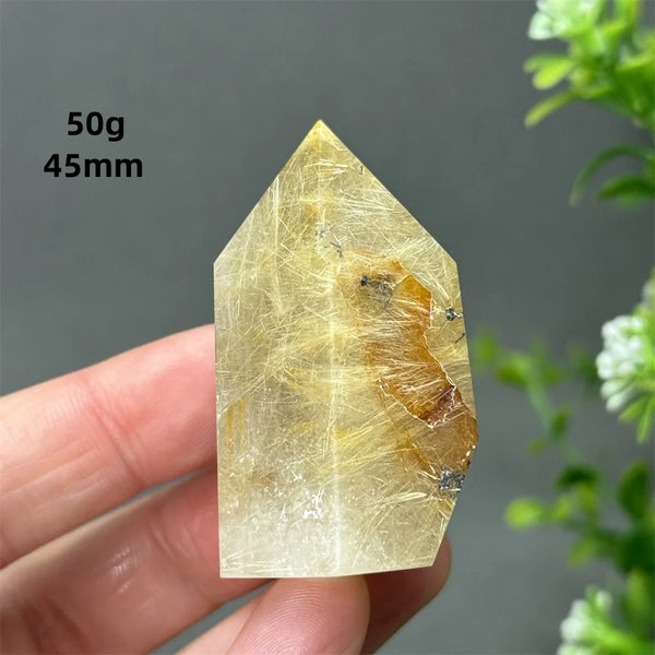 Gold Red Hair Crystal Point-ToShay.org