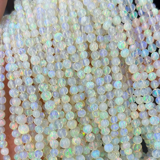 White Opal Stone Beads-ToShay.org