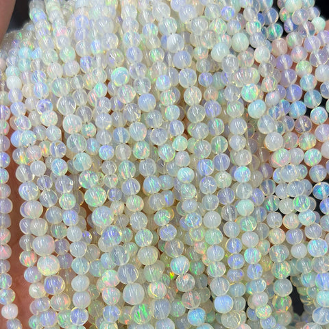 White Opal Stone Beads-ToShay.org