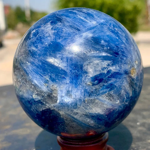 Blue Kyanite Quartz Ball-ToShay.org