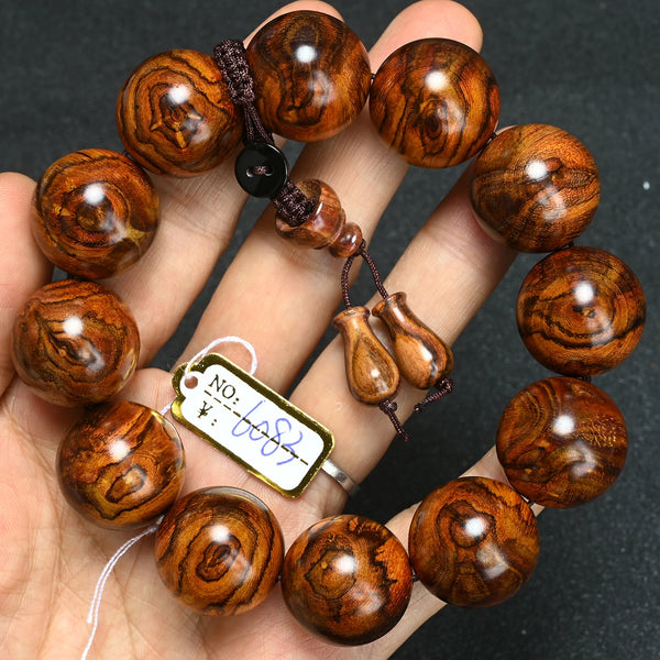 Wood Tiger Bead Bracelet-ToShay.org