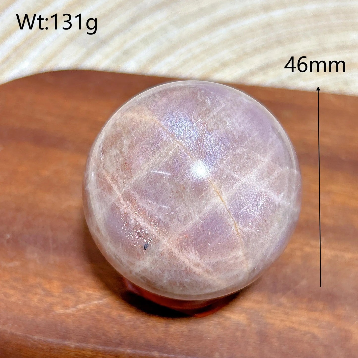 Pink Moonstone Ball-ToShay.org