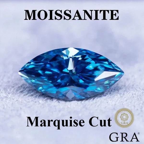 Blue Sapphire Marquise Gemstone-ToShay.org