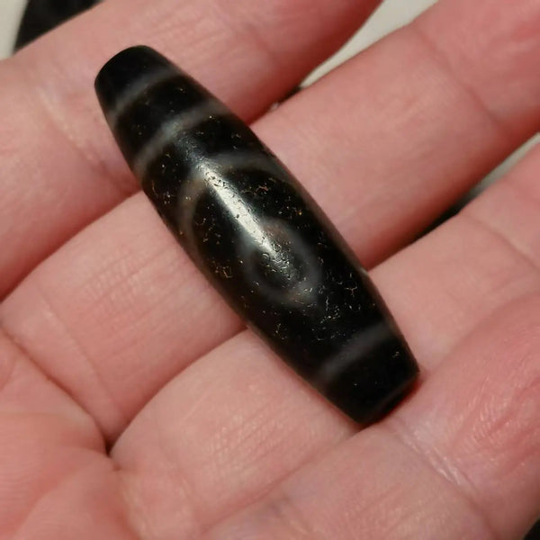 Tibetan Tiger Tooth Dzi Bead-ToShay.org