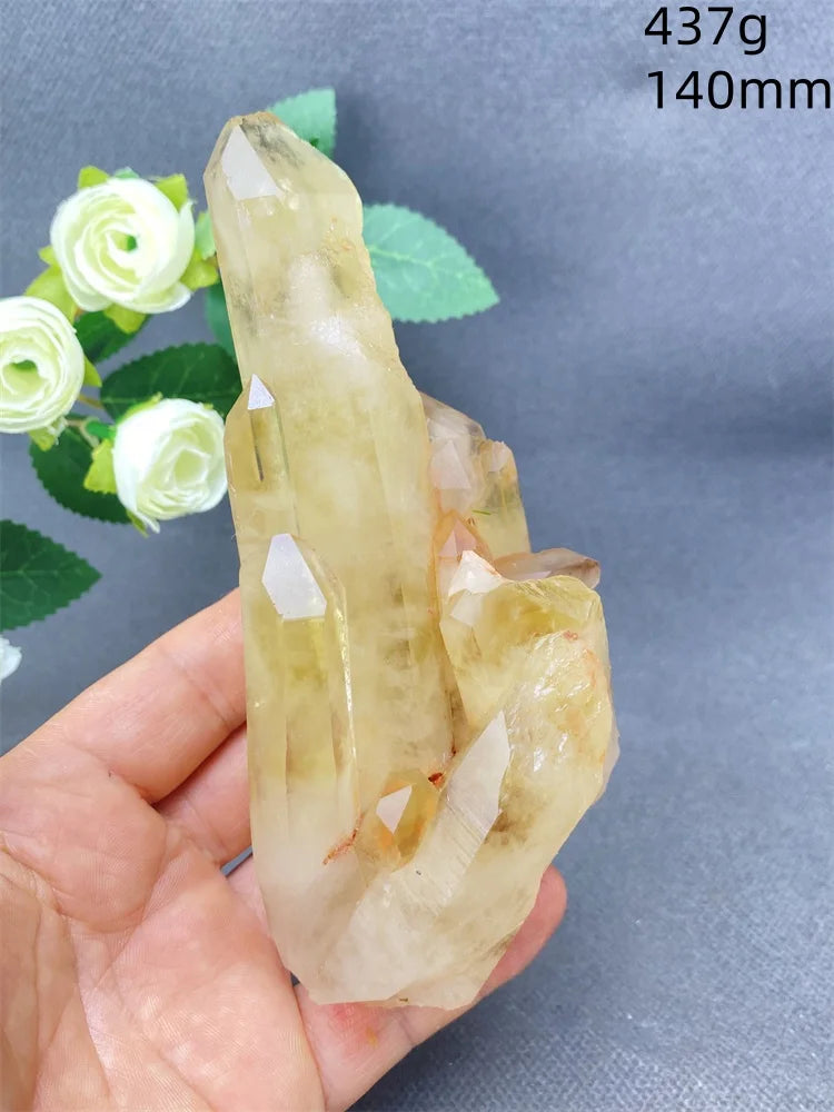 Yellow Quartz Cluster Crystal-ToShay.org