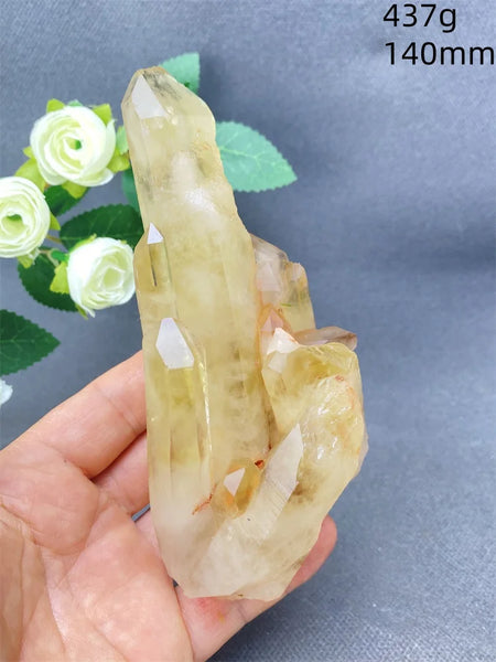 Yellow Quartz Cluster Crystal-ToShay.org