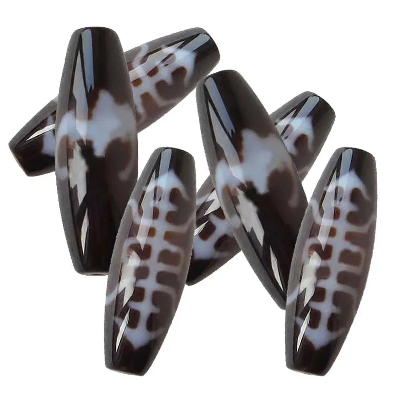 Tibetan Agate Onyx Dzi Beads-ToShay.org