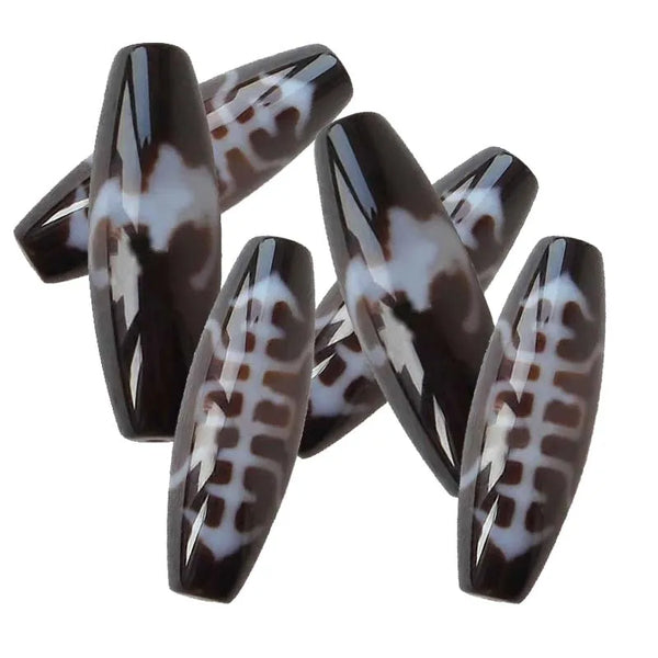 Tibetan Agate Onyx Dzi Beads-ToShay.org