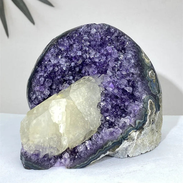 Purple Amethyst Crystal Geode-ToShay.org