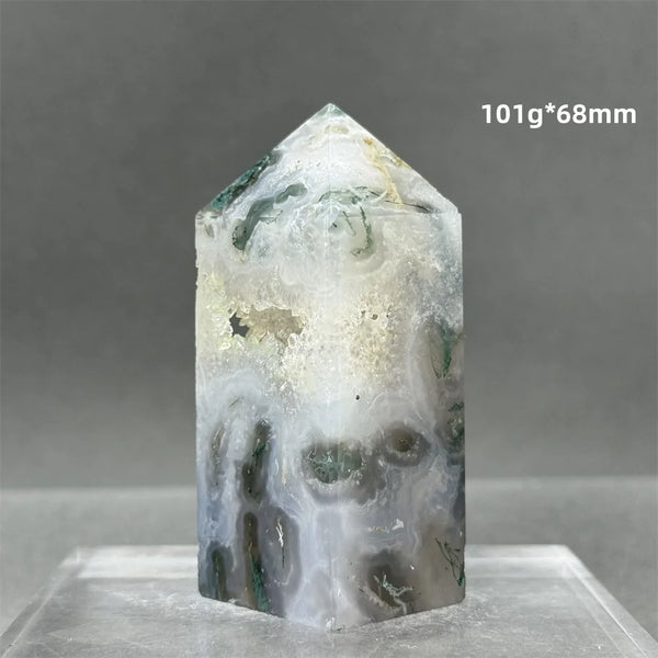 Green Aquatic Agate Tower-ToShay.org