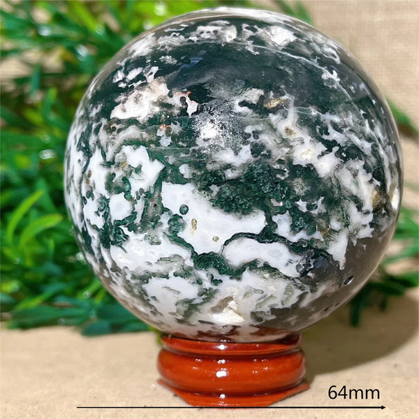 Green Moss Agate Ball-ToShay.org