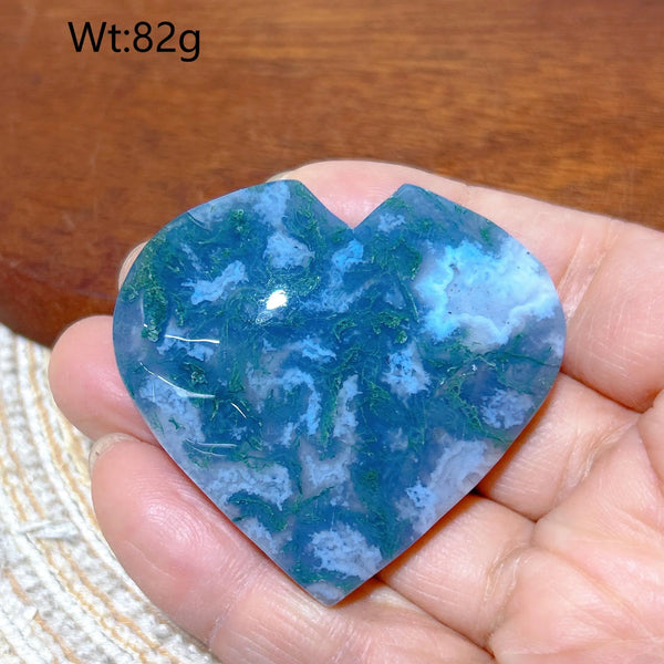 Green Moss Agate Heart-ToShay.org