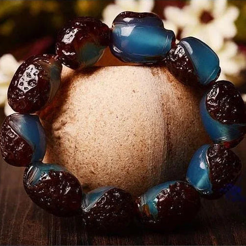Blue Amber Bracelet-ToShay.org