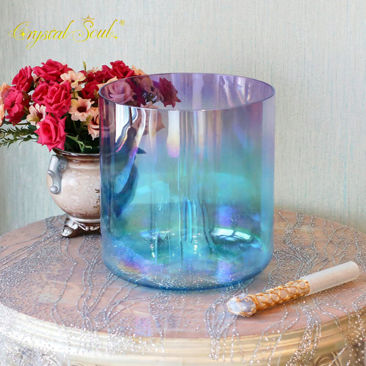 Blue Purple Crystal Singing Bowl-ToShay.org