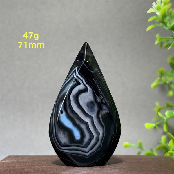 Black Striped Agate Torch-ToShay.org