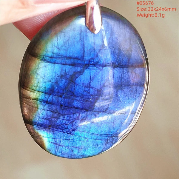 Blue Purple Labradorite Pendant-ToShay.org