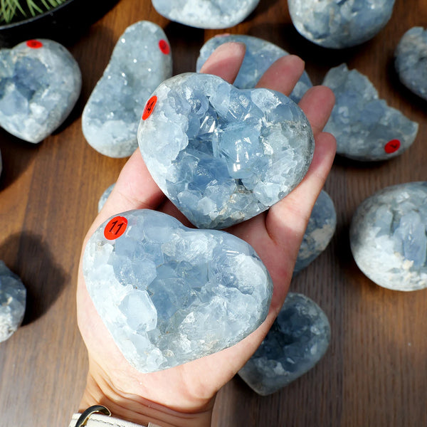 Blue Celestite Cluster Geode-ToShay.org