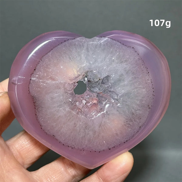 Purple Agate Heart-ToShay.org