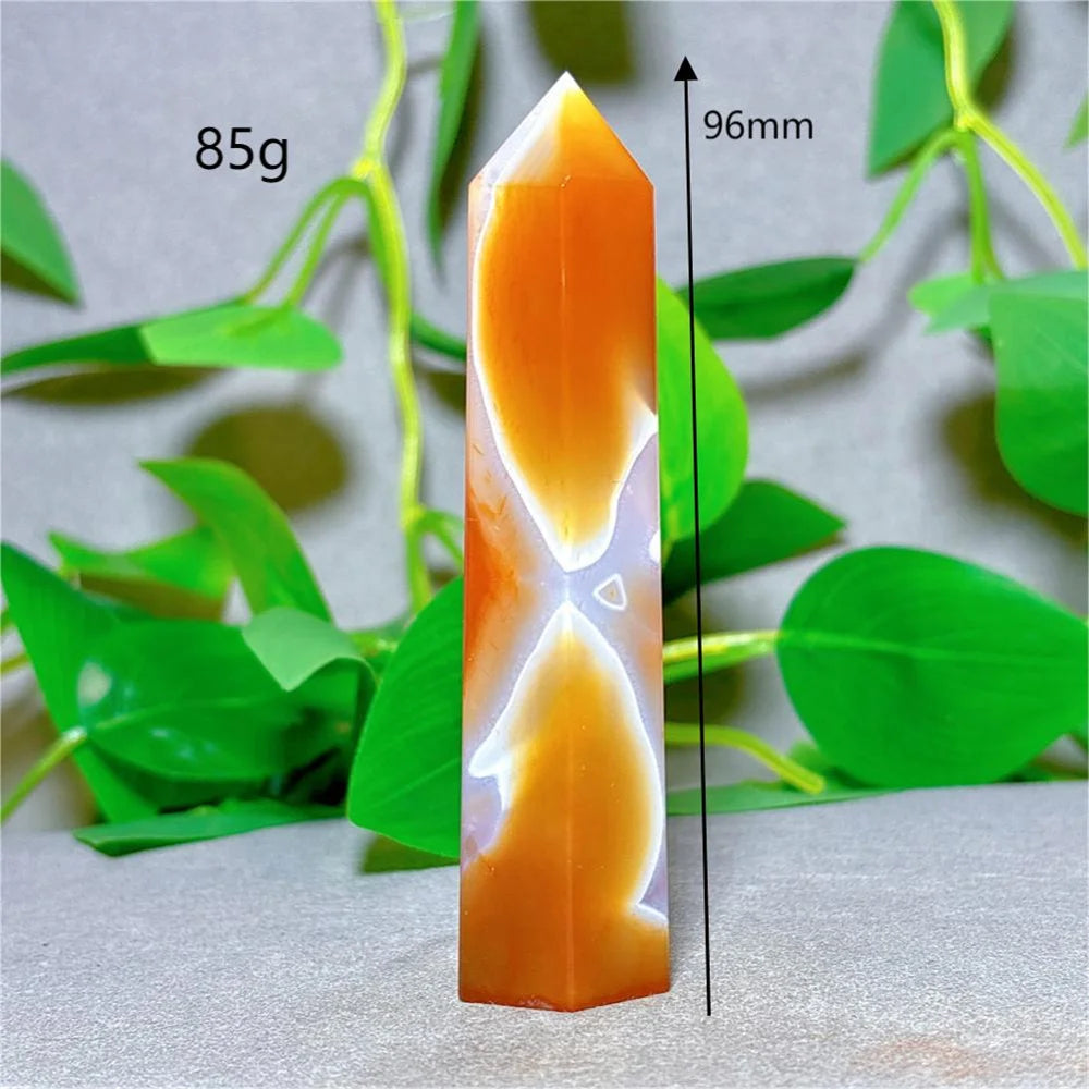Orange Carnelian Quartz Tower-ToShay.org