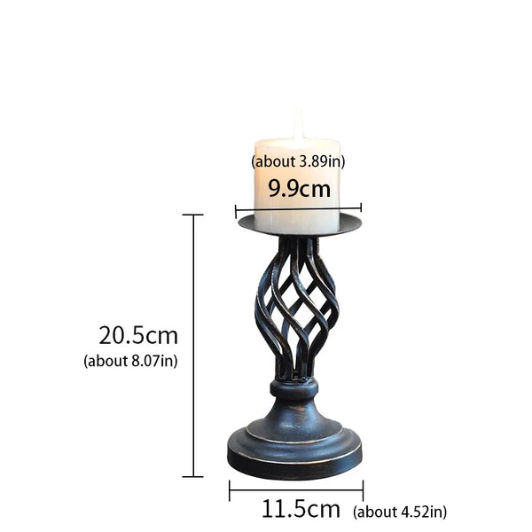 Black Iron Candle Stand-ToShay.org