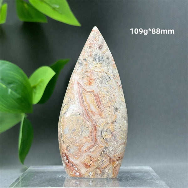 Yellow Crazy Agate Torch-ToShay.org