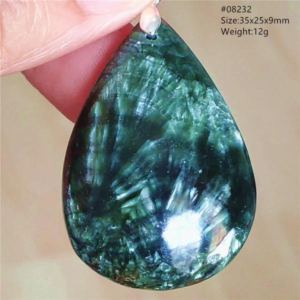 Green Seraphinite Pendant-ToShay.org