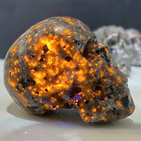 Grey Yooperlite Skull-ToShay.org