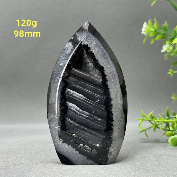 Black Onyx Geode Torch-ToShay.org