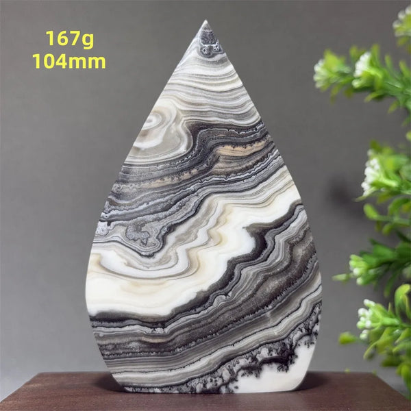 Grey Striped Agate Torch-ToShay.org
