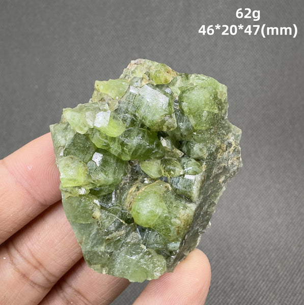 Green Peridot Olivine Crystal-ToShay.org