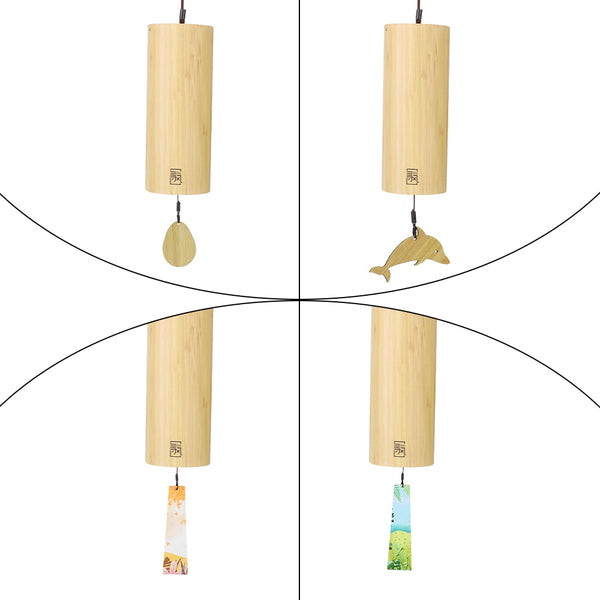 Bamboo Chord Wind Chimes-ToShay.org