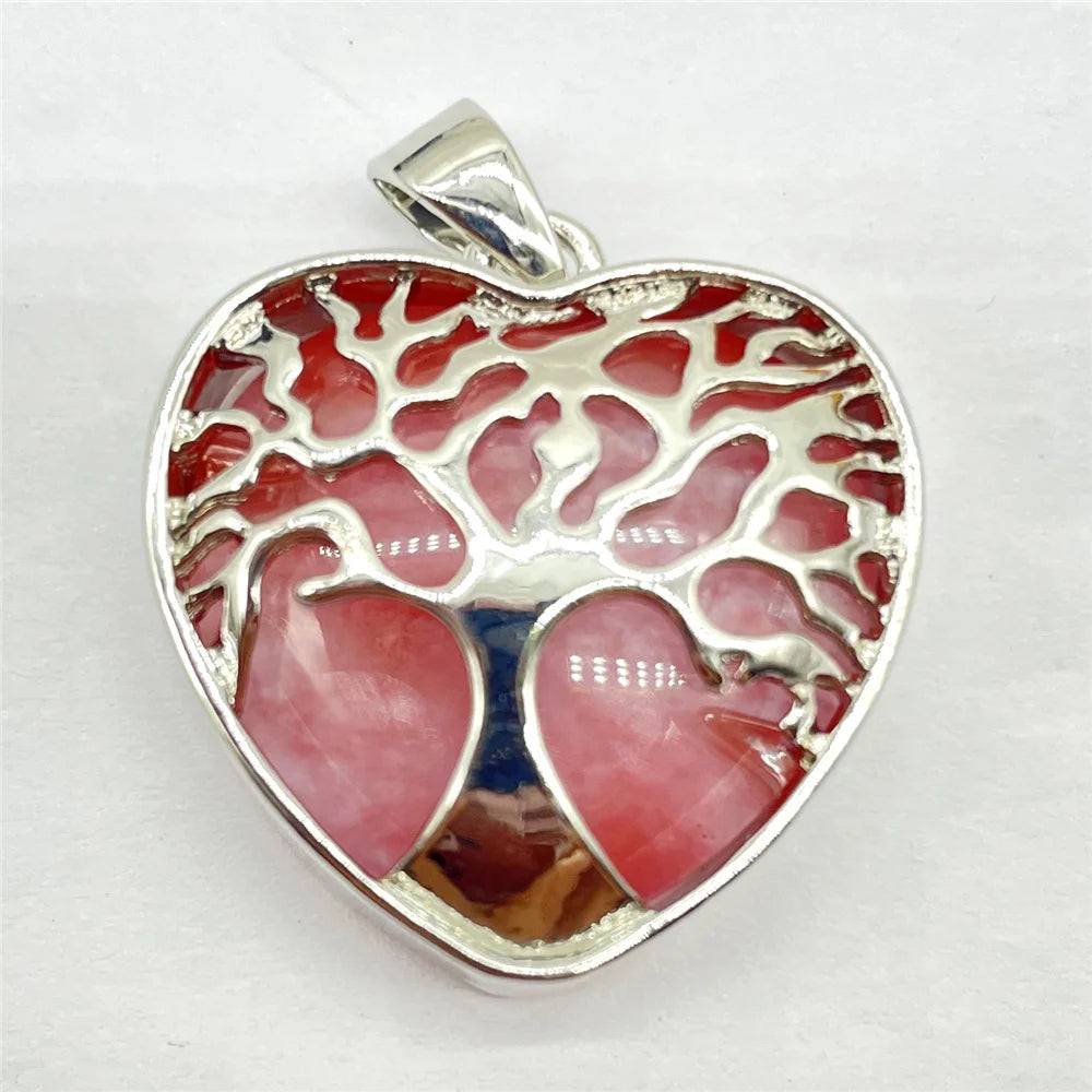 Mixed Crystal Quartz Tree Pendants-ToShay.org