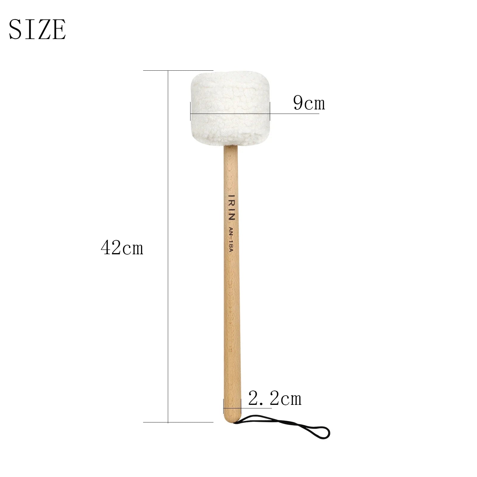 Professional Songbo Hammer Beech Plush Mallet Sound Therapy Gong Hammer Lamb Plush Head Beech Wood Handle Percussion Accessories-ToShay.org