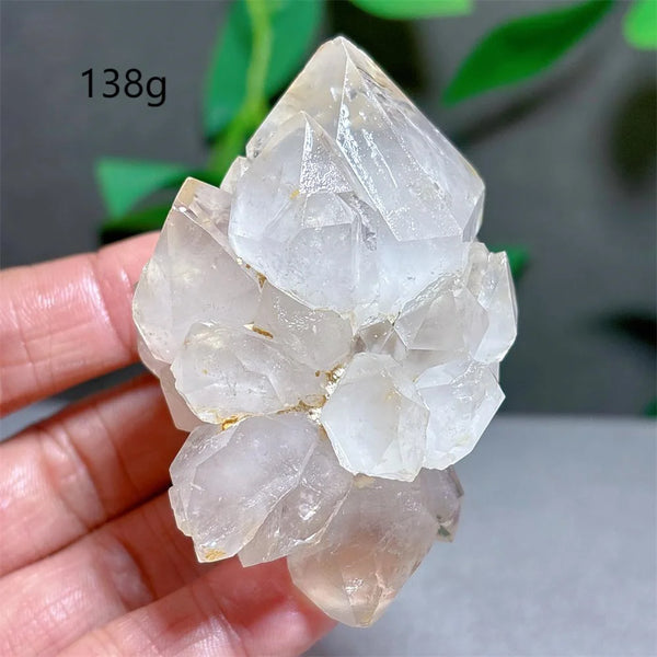 Clear Lotus Backbone Quartz Cluster-ToShay.org