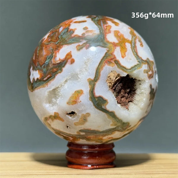 Red Moss Agate Ball-ToShay.org