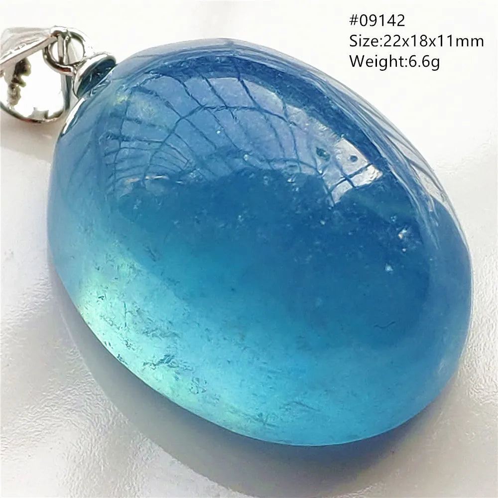 Blue Aquamarine Quartz Pendant-ToShay.org