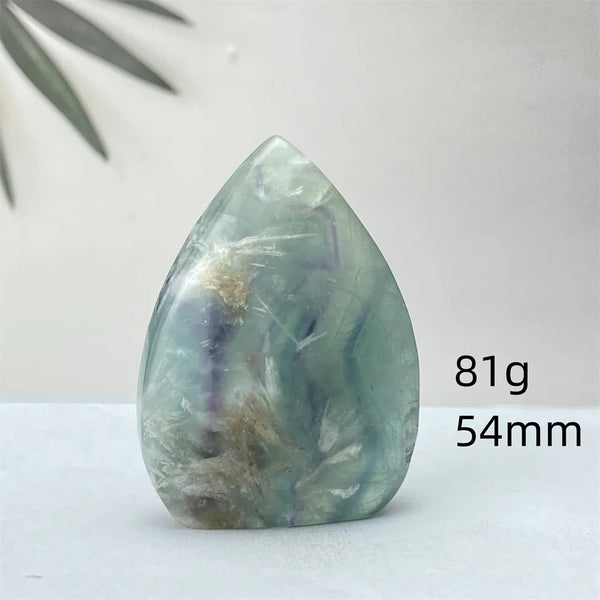 Green Feather Fluorite Torch-ToShay.org