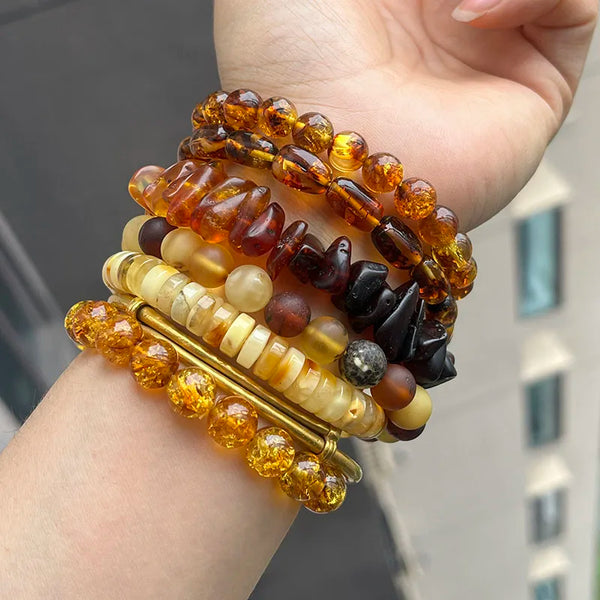 Yellow Amber Bracelet-ToShay.org