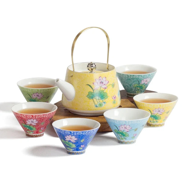 Enamel Porcelain Tea Sets-ToShay.org