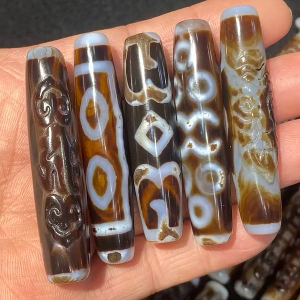 Tibetan Agate Eyes Dzi-ToShay.org