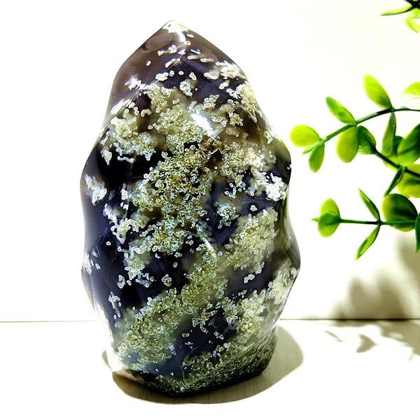 Green Moss Agate Flame-ToShay.org