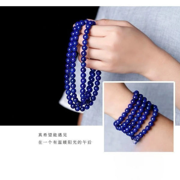Blue Lapis Lazuli Mala Beads-ToShay.org