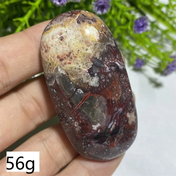 Red Agate Palm Stone-ToShay.org