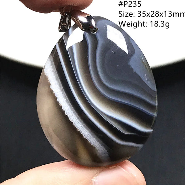 Black Lace Agate Pendant-ToShay.org